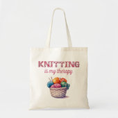 Breien Is Mijn Therapie Tote Bag (Voorkant)