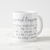 BREIEN IS MIJN TWEEDE TAAL Big White Mok (Voorkant rechts)