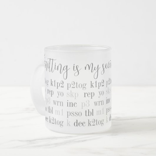 BREIEN IS MIJN TWEEDE TAAL Frosted Glass Mok (Voorkant links)