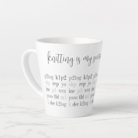 BREIEN IS MIJN TWEEDE TAAL LATTE MOK (Linkerhoek)