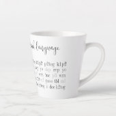 BREIEN IS MIJN TWEEDE TAAL LATTE MOK (Rechts)