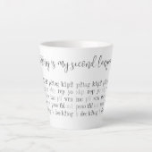 BREIEN IS MIJN TWEEDE TAAL LATTE MOK (Voorkant)