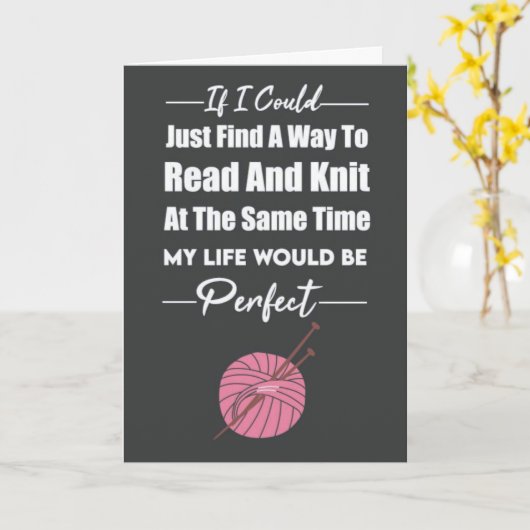 Breien Kaarten Garen Moderne Minimalistische Breis (Gele Bloem)