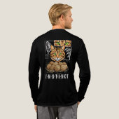 Breien Kat Liefhebber Cadeau Tri-Blend Shirt (Achterkant)