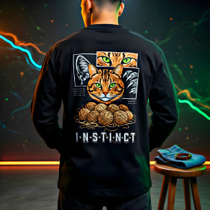 Breien Kat Liefhebber Cadeau Tri-Blend Shirt