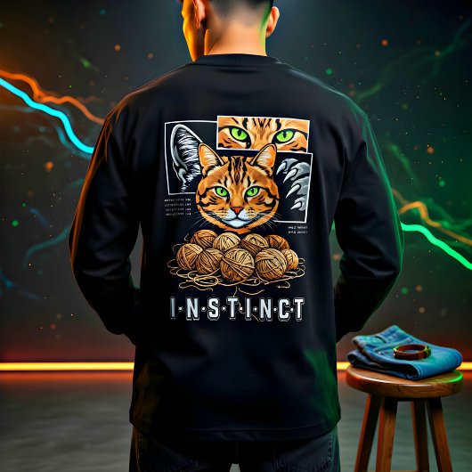 Breien Kat Liefhebber Cadeau Tri-Blend Shirt