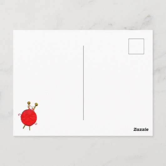 Breien Kerstvakantie Briefkaart (Achterkant)