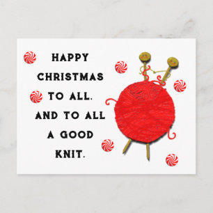 Breien Kerstvakantie Briefkaart