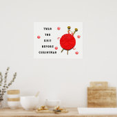 Breien Kerstvakantie Poster (Keuken)