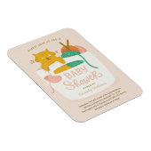 Breien Kitten Baby shower Magnet Magneet (Rechterzijde)