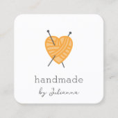 Breien kleine visitekaartje insert (Voorkant)