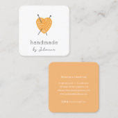 Breien kleine visitekaartje insert (Voorkant / Achterkant)