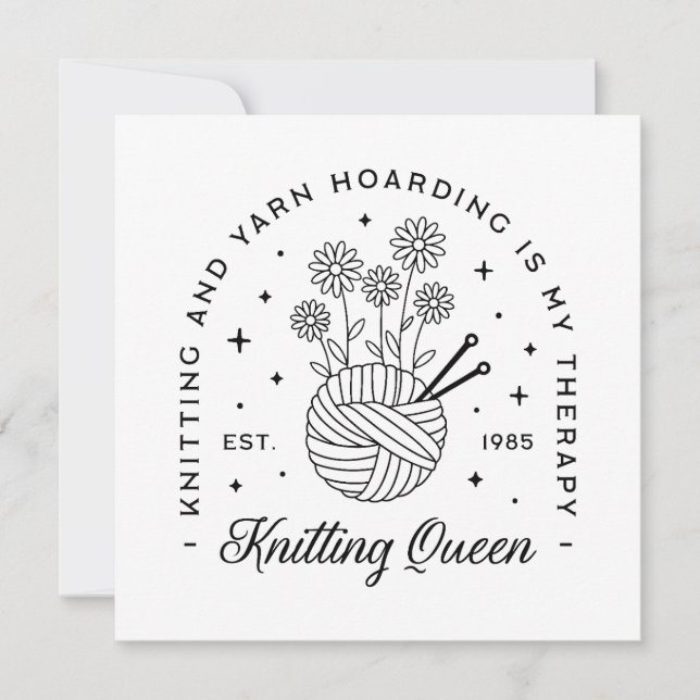 Breien koningin grappige garen hamster (Voorkant)