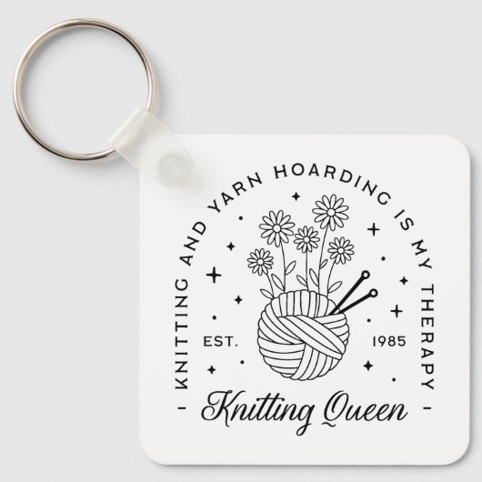 Breien koningin grappige garen hamster sleutelhanger (Voorkant)