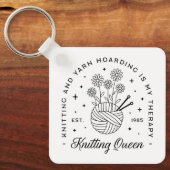 Breien koningin grappige garen hamster sleutelhanger (Voorkant)