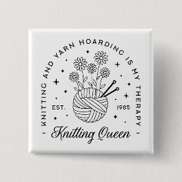 Breien koningin grappige garen hamster vierkante button 5,1 cm