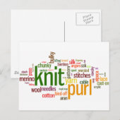 Breien Lexicon - woorden voor breiers! Brei op! Briefkaart (Voorkant / Achterkant)