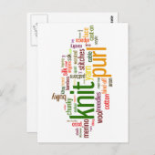 Breien Lexicon - woorden voor breiers! Brei op! Briefkaart (Voorkant / Achterkant)