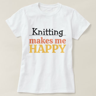 Breien Maakt Me Gelukkig Citaat Levendig Modern Br T-shirt