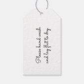 Breien Mand Logo Sjabloon Hand gebreide verkoop Cadeaulabel (Achterkant)