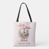 Breien met Alpaca Tote Bag (Achterkant)