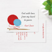 Breien met liefde breien Knitter's Hang Label Visitekaartjes (Bureau)