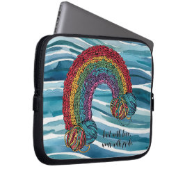 Breien met liefde Draag met Pride Laptop Sleeve