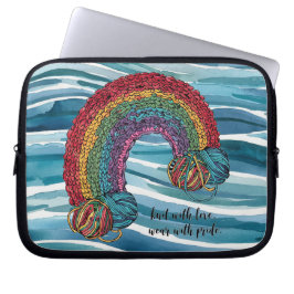 Breien met liefde Draag met Pride Laptop Sleeve