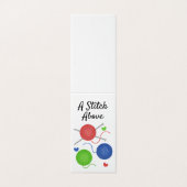 Breien met liefde visitekaartje (Buitenkant ongevouwen)