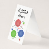 Breien met liefde visitekaartje (Voorkant)