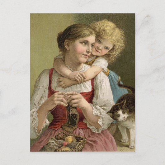 breien moeder Briefkaart (Voorkant)