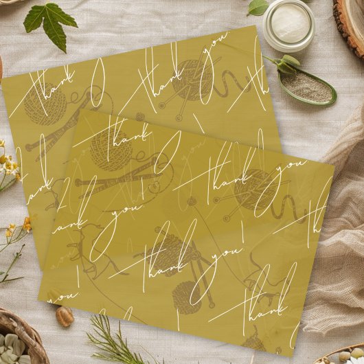 Breien naalden garen dank u tissuepapier