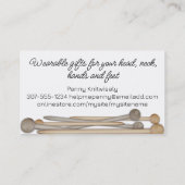 Breien naalden garen hank homespun visitekaartje (Achterkant)