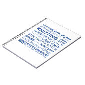 Breien Notitieboek - Knitter's Word Collage (Linkerzijde)