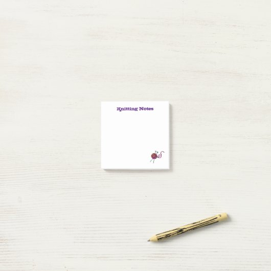 Breien Notities Garen Naalden Blank Note Pad (Op bureau)