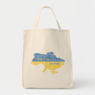 Breien Oekraïense staat kaart tekst Glorie naar Oe Tote Bag