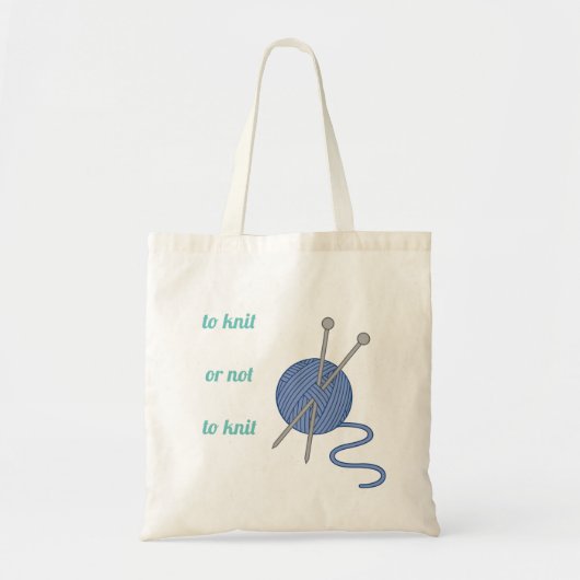 Breien (of niet) tote bag (Voorkant)