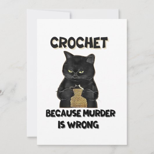 breien omdat moord verkeerd is kaart (Voorkant)