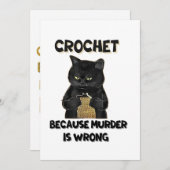 breien omdat moord verkeerd is kaart (Voorkant / Achterkant)