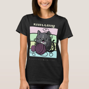 Breien Omdat Moord Verkeerd is Zwarte Tuxedo Kat T-shirt
