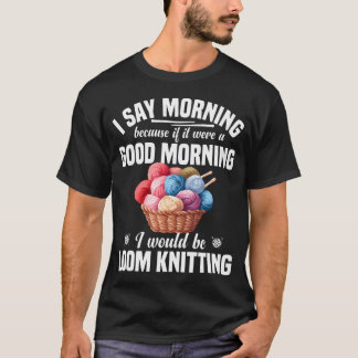 Breien op een weefgetouw Dekbedovertrek Vezelkunst T-shirt