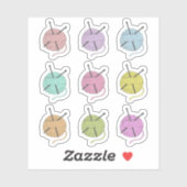 Breien Pastel garens Haken Hobby Bujo Planner Sticker (Vel)