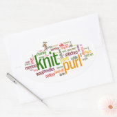 Breien Purl Breien Lexicon Breien Auto Sticker (Envelop)