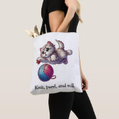 Breien, purrl en roll tote bag (Dichtbij)