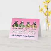 breien schaap wenskaart - als ik me bl voel kaart (Gele Bloem)