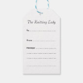 Breien Schapen Custom Gift Labels Cadeaulabel (Achterkant)