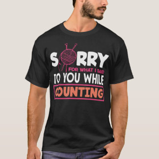 Breien Sorry dat ik het zei terwijl ik aan het hob T-shirt