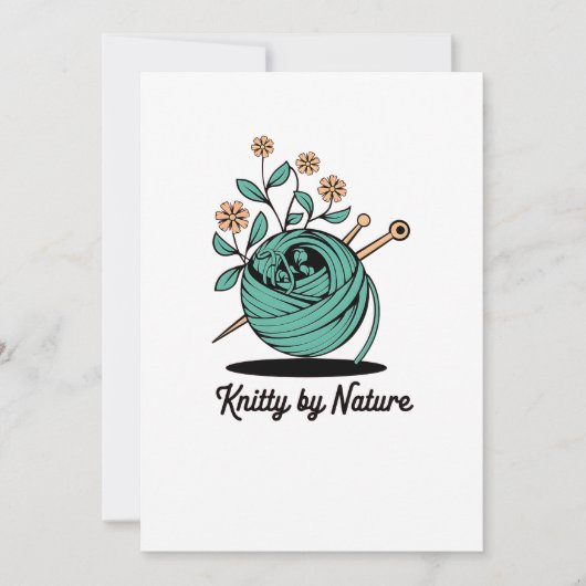 Breien van nature feestdagenkaart (Voorkant)