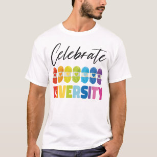 Breien vieren diversiteit t-shirt