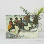 Breien voor de soldaten | George Luks Kaart (Staand voorkant)